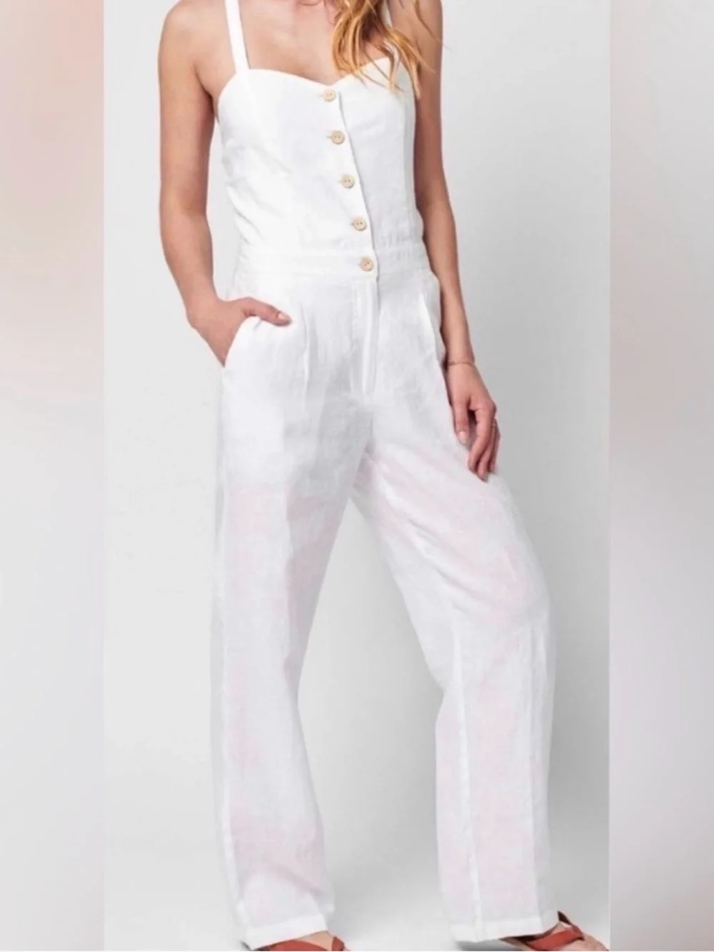 Ozzy jumpsuit, linen - Picture 1 of 5